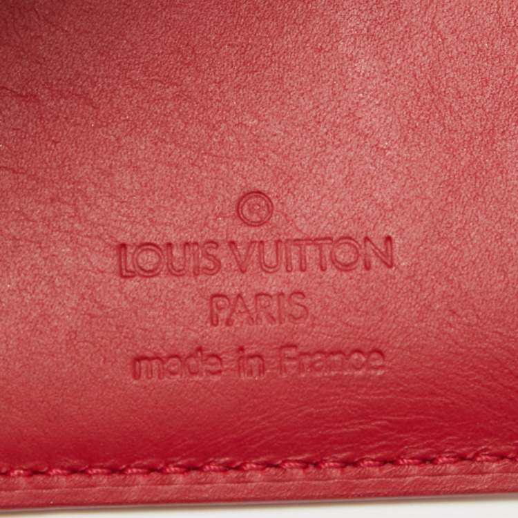 Pre Owned Louis Vuitton Pomme D’amour Monogram Vernis French Purse