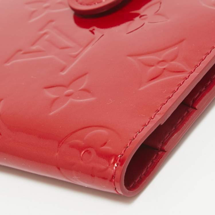 Pre Owned Louis Vuitton Pomme D’amour Monogram Vernis French Purse