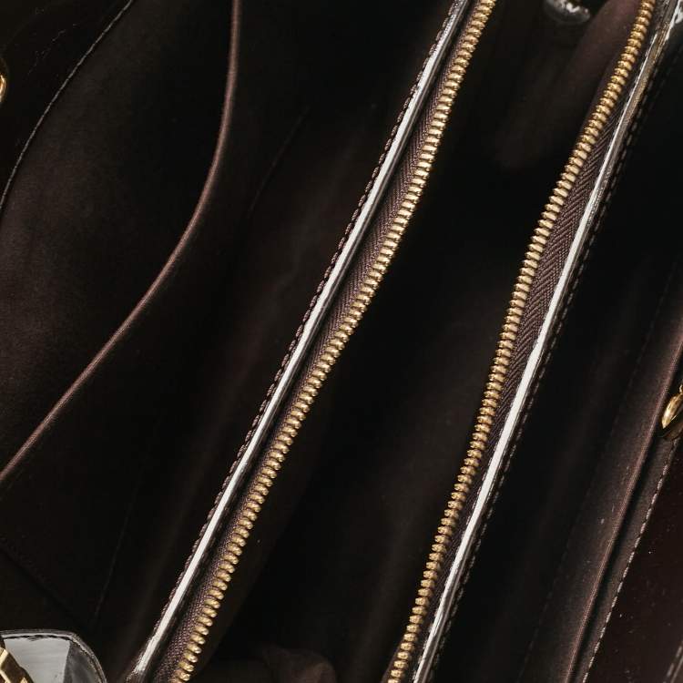 Pre Owned Louis Vuitton Amarante Monogram Vernis Virginia MM Bag