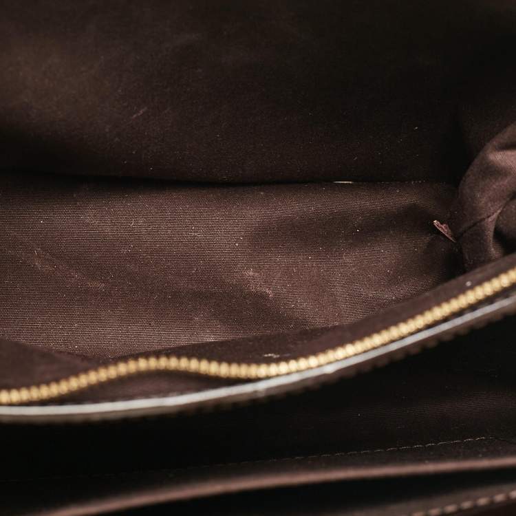 Pre Owned Louis Vuitton Amarante Monogram Vernis Virginia MM Bag