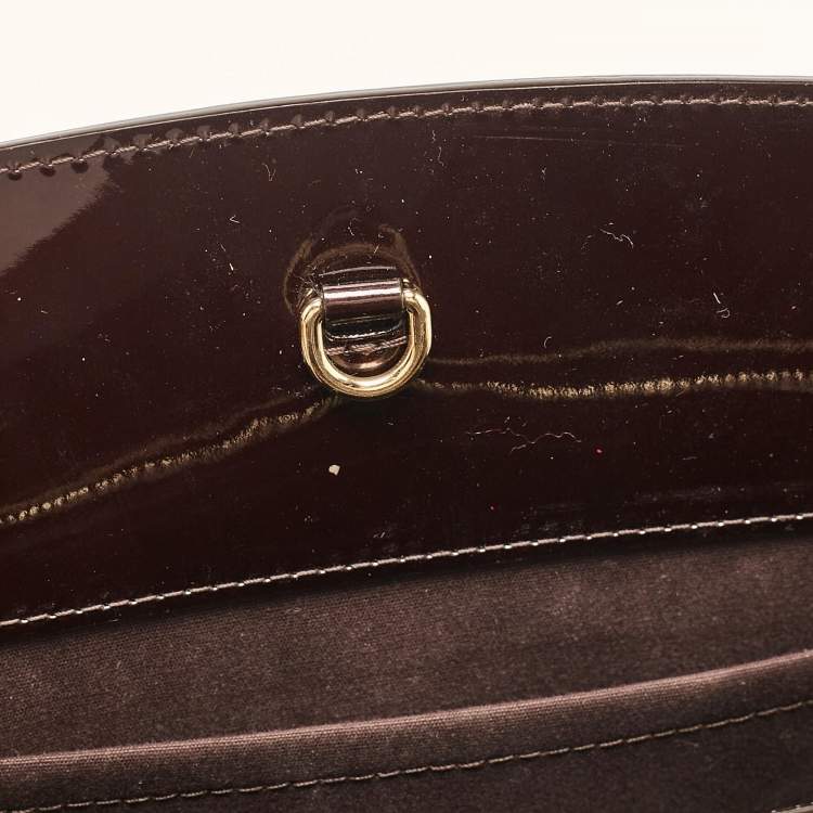 Pre Owned Louis Vuitton Amarante Monogram Vernis Virginia MM Bag
