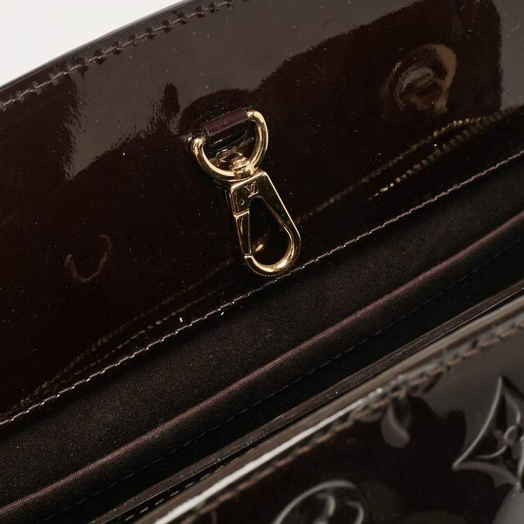 Pre Owned Louis Vuitton Amarante Monogram Vernis Virginia MM Bag