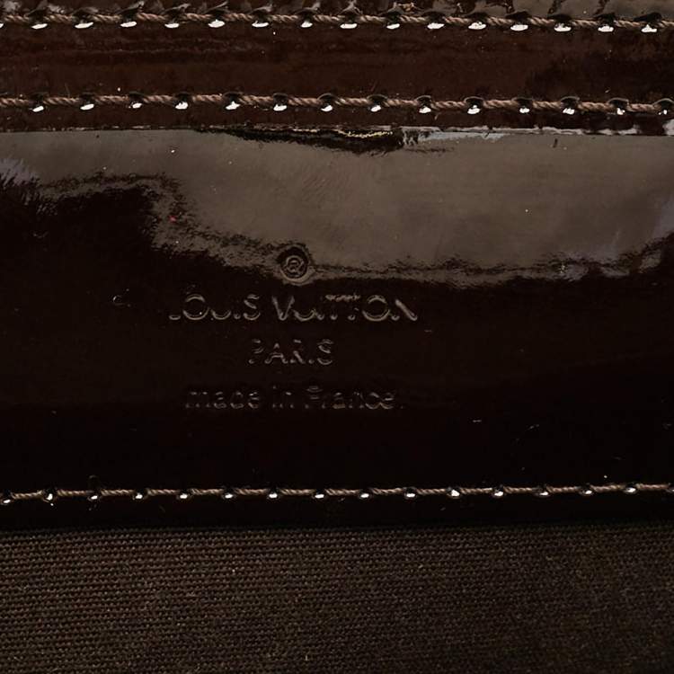 Pre Owned Louis Vuitton Amarante Monogram Vernis Virginia MM Bag