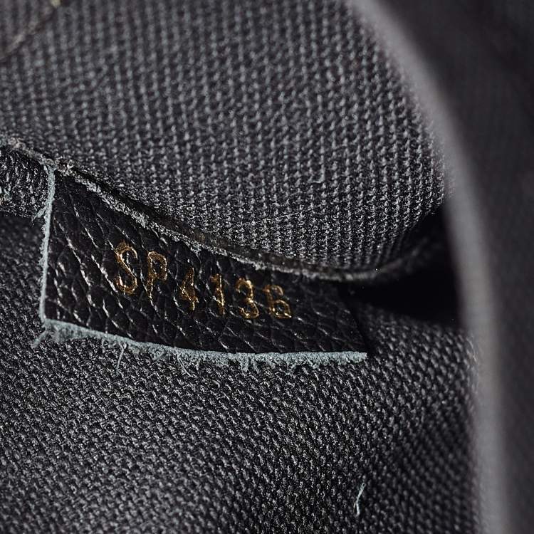 Pre Owned Louis Vuitton Black Monogram Empreinte Leather Vosges MM Bag