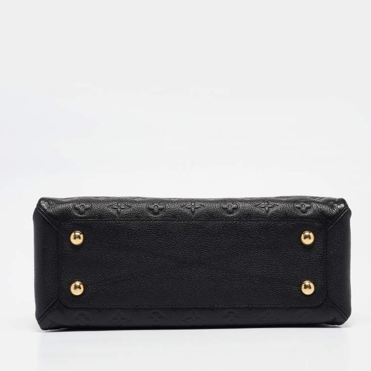 Pre Owned Louis Vuitton Black Monogram Empreinte Leather Vosges MM Bag