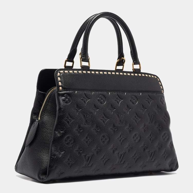 Pre Owned Louis Vuitton Black Monogram Empreinte Leather Vosges MM Bag