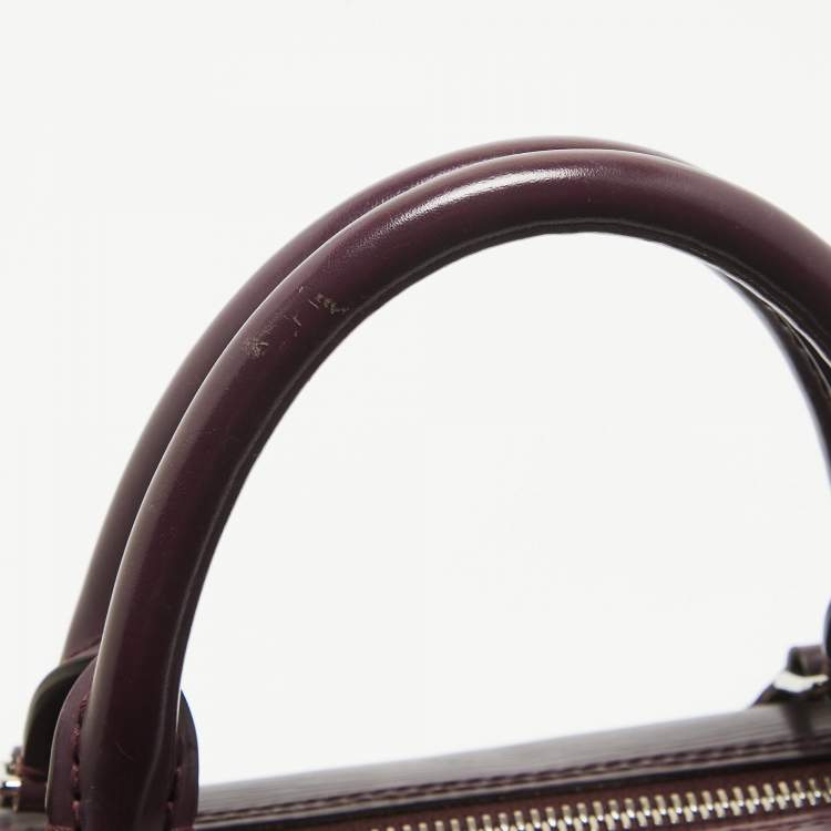 Pre Owned Louis Vuitton Cassis Epi Leather Speedy 30 Bag