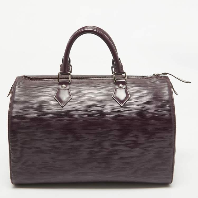 Pre Owned Louis Vuitton Cassis Epi Leather Speedy 30 Bag