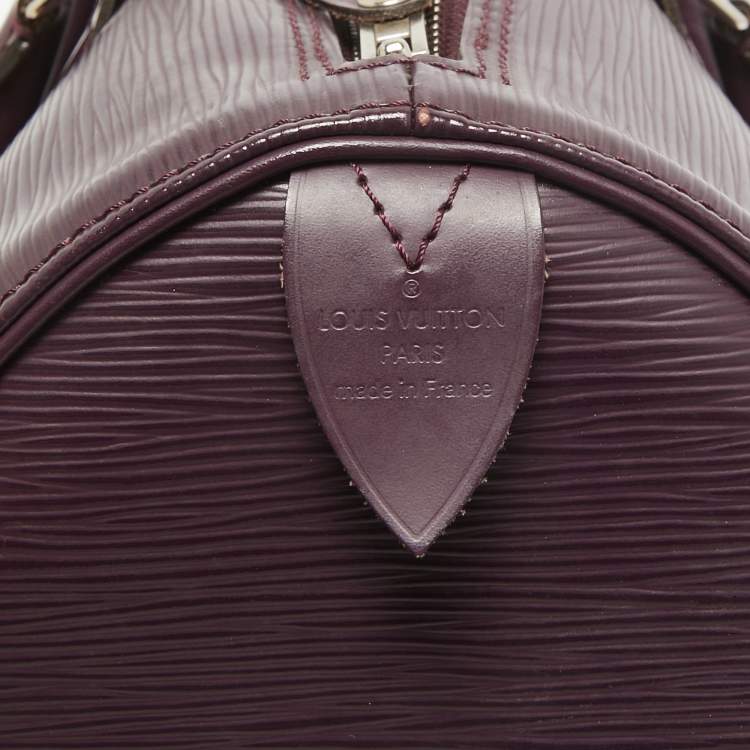 Pre Owned Louis Vuitton Cassis Epi Leather Speedy 30 Bag