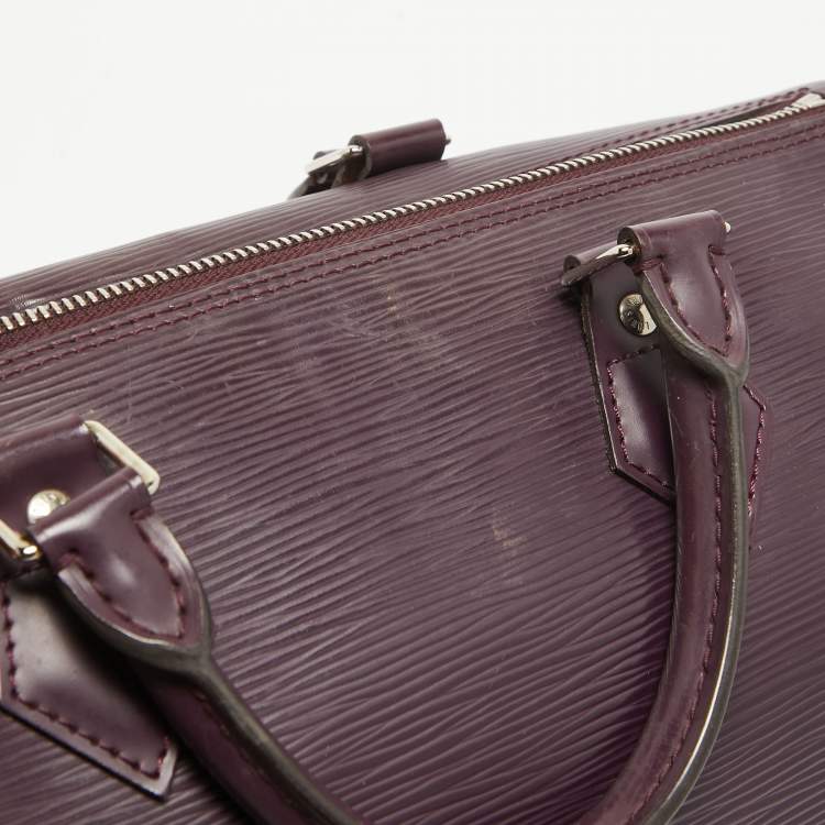 Pre Owned Louis Vuitton Cassis Epi Leather Speedy 30 Bag