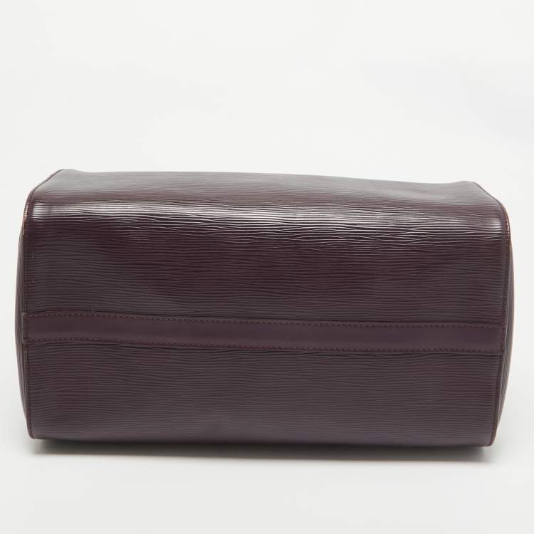 Pre Owned Louis Vuitton Cassis Epi Leather Speedy 30 Bag