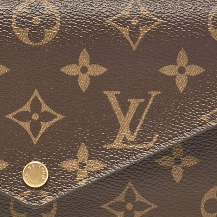 Pre Owned Louis Vuitton Fuchsia Monogram Canvas Jeanne Wallet