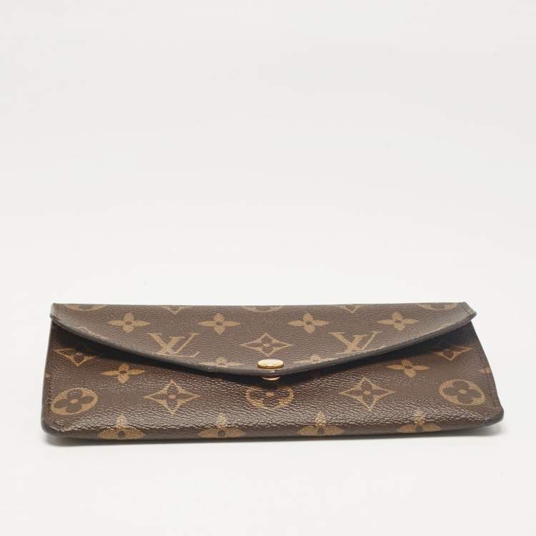 Pre Owned Louis Vuitton Fuchsia Monogram Canvas Jeanne Wallet