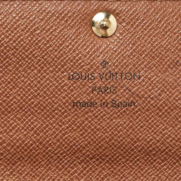 Pre Owned Louis Vuitton Brown Monogram Canvas Sarah Wallet
