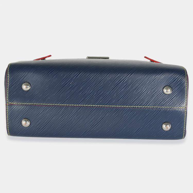 Pre Owned Louis Vuitton Indigo Epi Twist Tote Bag
