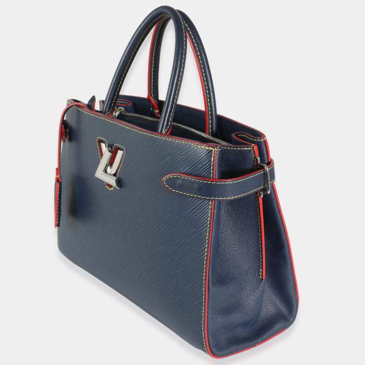 Pre Owned Louis Vuitton Indigo Epi Twist Tote Bag