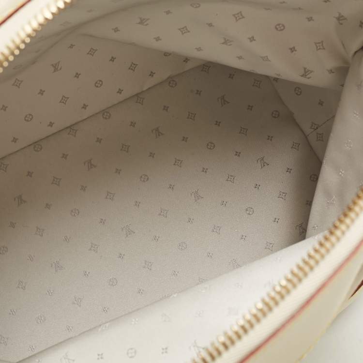 Pre Owned Louis Vuitton Cream Suhali Leather Lockit PM Bag