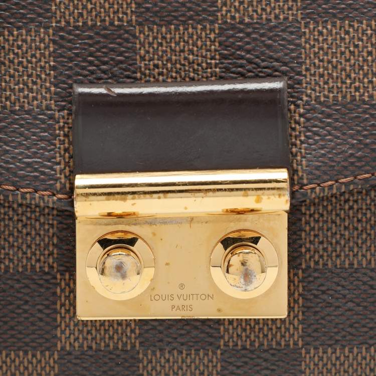 Pre Owned Louis Vuitton Damier Ebene Canvas Croisette Bag