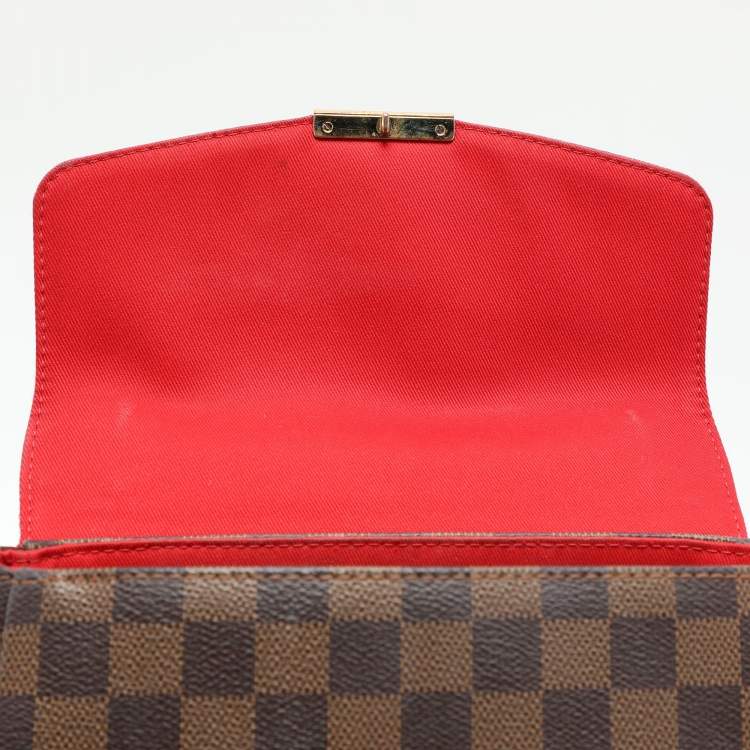 Pre Owned Louis Vuitton Damier Ebene Canvas Croisette Bag