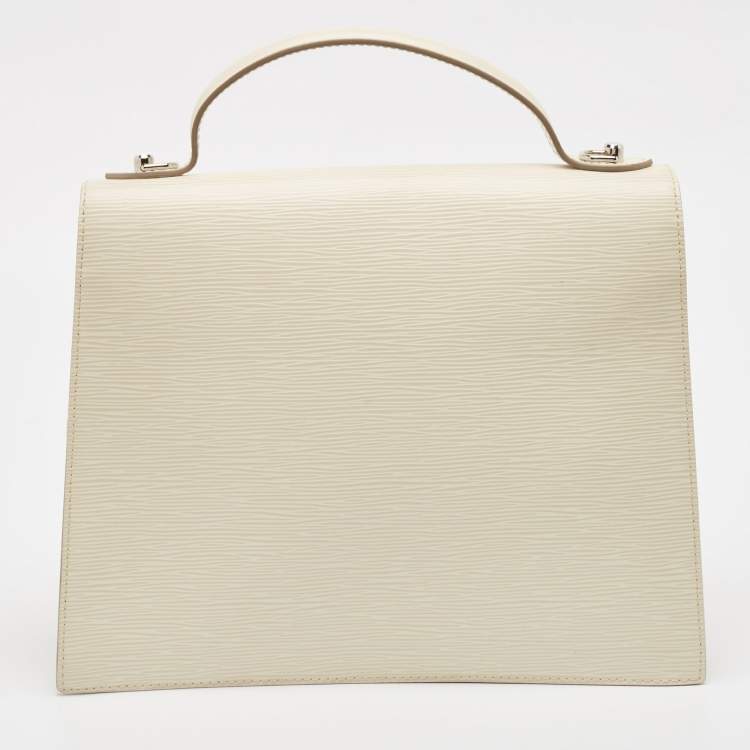 Pre Owned Louis Vuitton Ivory Epi Leather Sevigne GM Bag