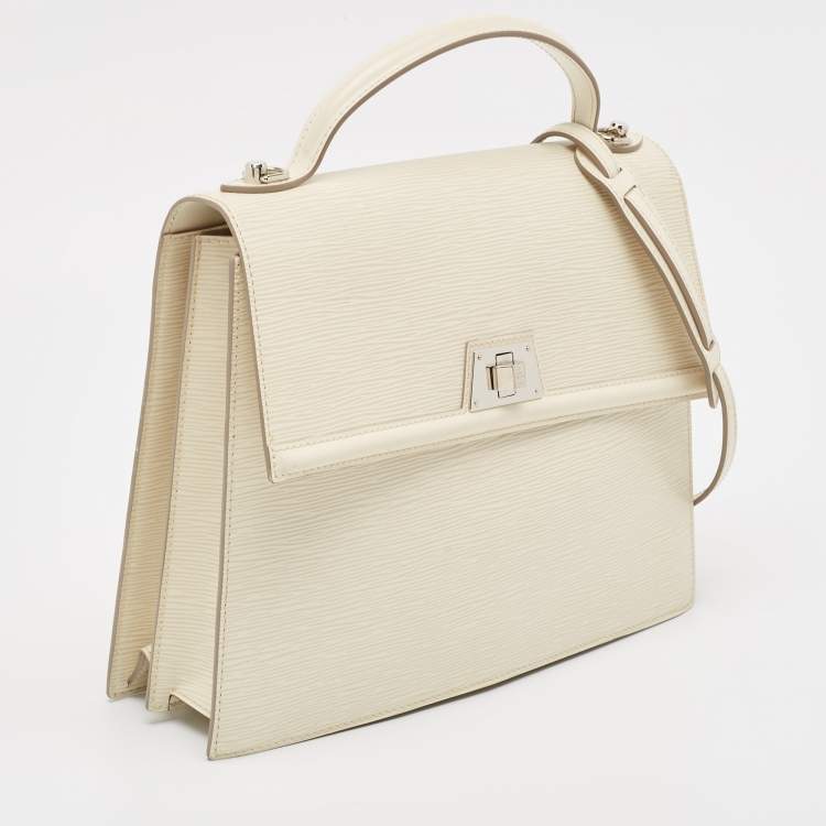 Pre Owned Louis Vuitton Ivory Epi Leather Sevigne GM Bag