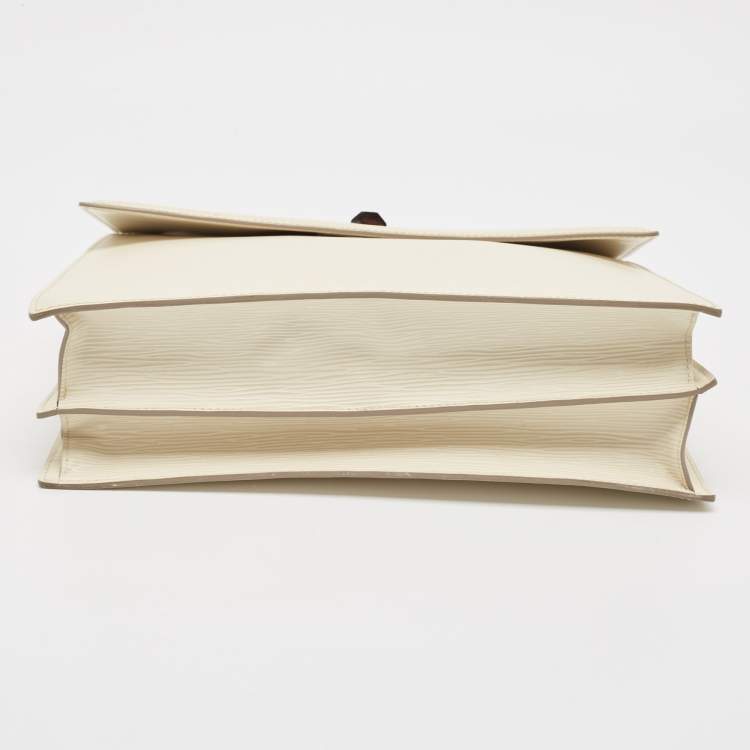 Pre Owned Louis Vuitton Ivory Epi Leather Sevigne GM Bag