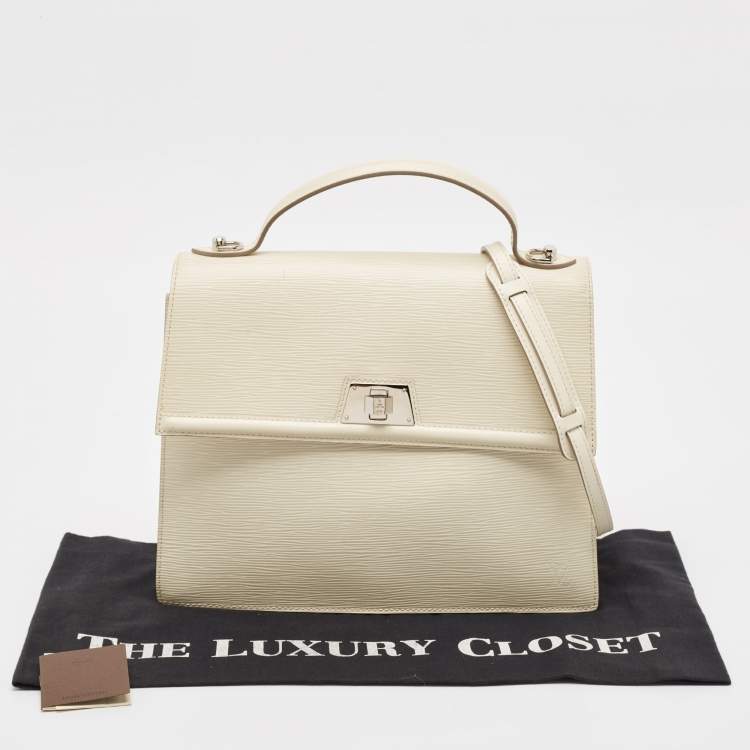 Pre Owned Louis Vuitton Ivory Epi Leather Sevigne GM Bag
