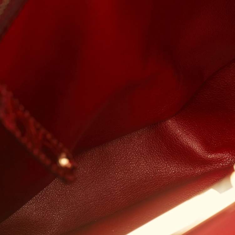 Pre Owned Louis Vuitton Bordeaux Monogram Canvas Limited Edition Mirage Griet Exotic Bag