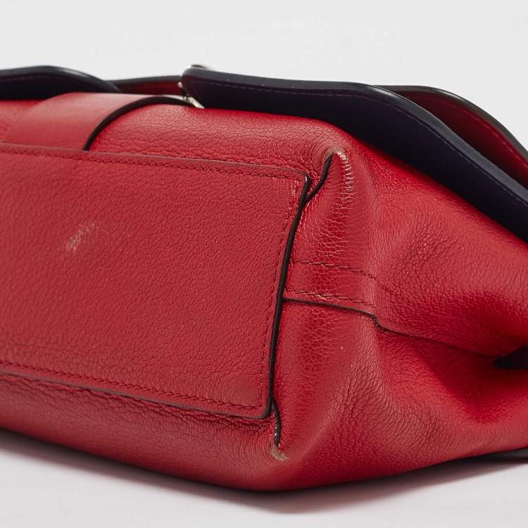 Pre Owned Louis Vuitton Red/Blue Monogram Leather Very Chain Bag