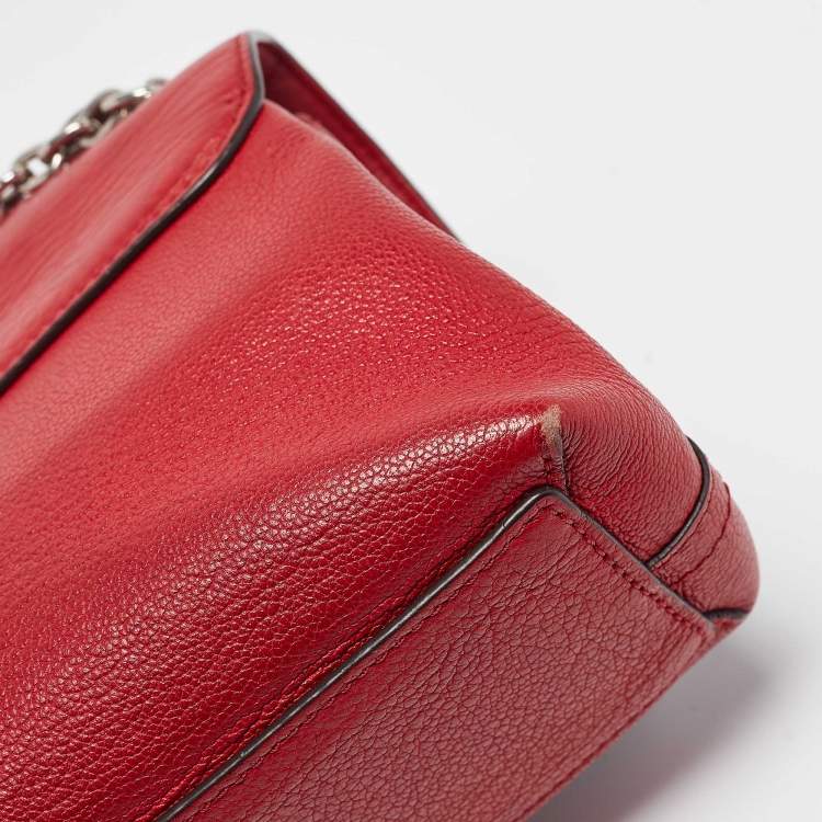 Pre Owned Louis Vuitton Red/Blue Monogram Leather Very Chain Bag