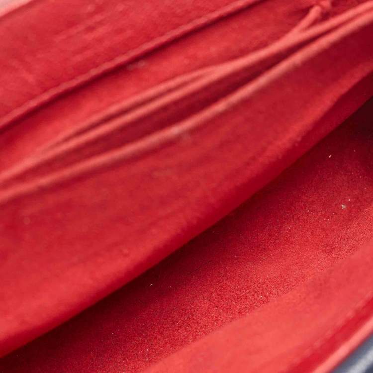 Pre Owned Louis Vuitton Red/Blue Monogram Leather Very Chain Bag