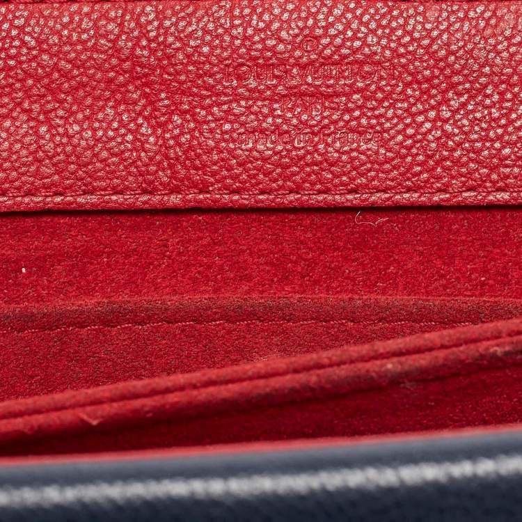 Pre Owned Louis Vuitton Red/Blue Monogram Leather Very Chain Bag