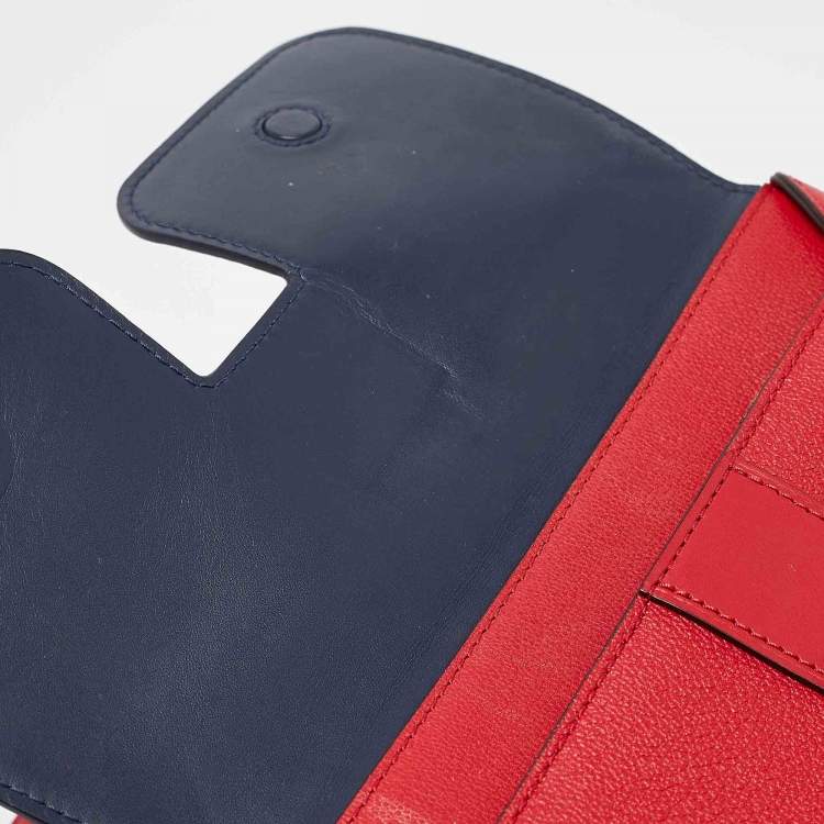 Pre Owned Louis Vuitton Red/Blue Monogram Leather Very Chain Bag
