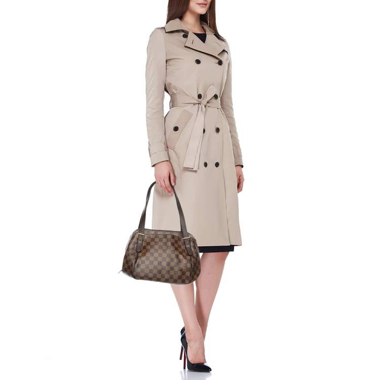 Pre Owned Louis Vuitton Damier Ebene Canvas Belem PM Bag
