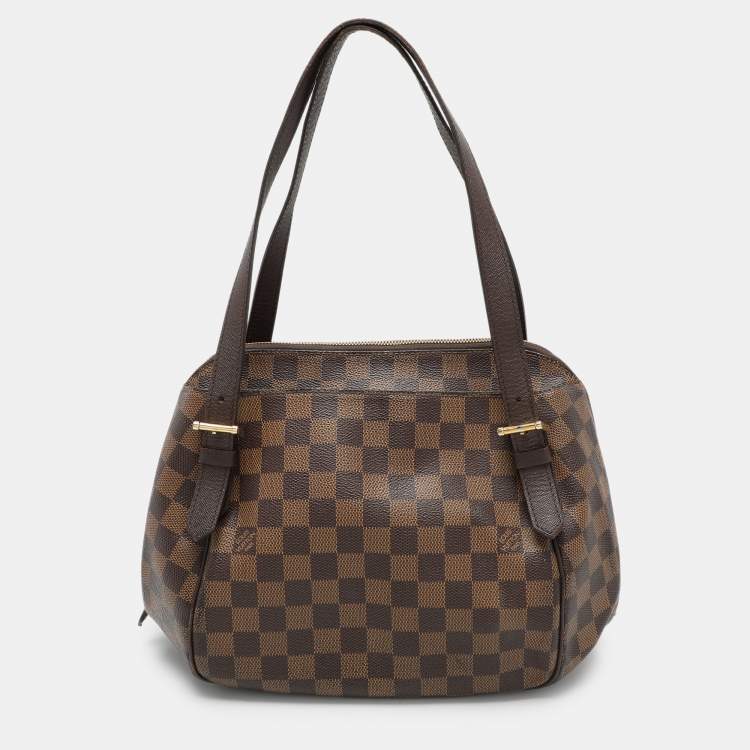Pre Owned Louis Vuitton Damier Ebene Canvas Belem PM Bag