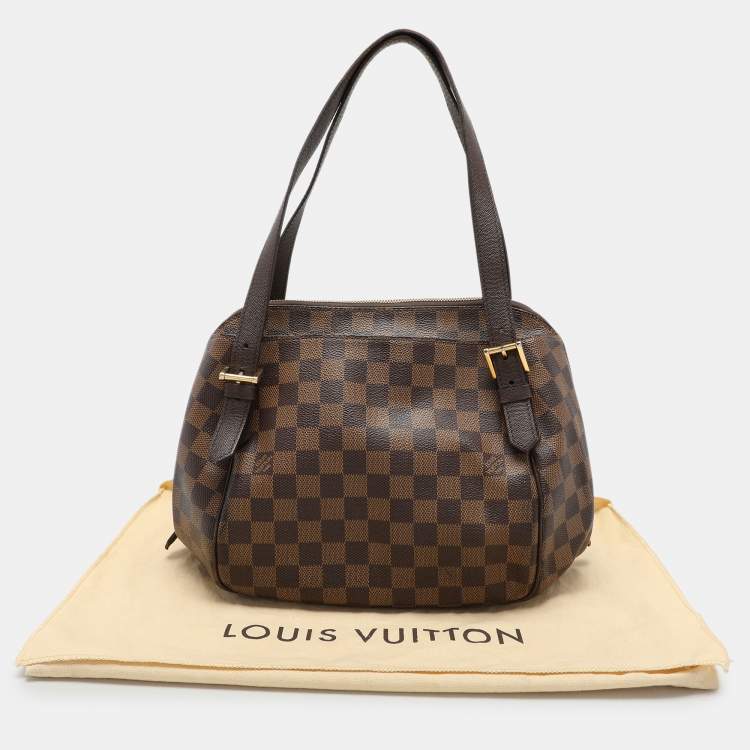 Pre Owned Louis Vuitton Damier Ebene Canvas Belem PM Bag