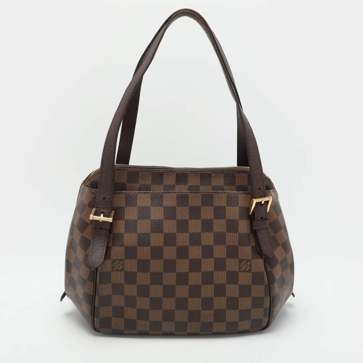 Pre Owned Louis Vuitton Damier Ebene Canvas Belem PM Bag