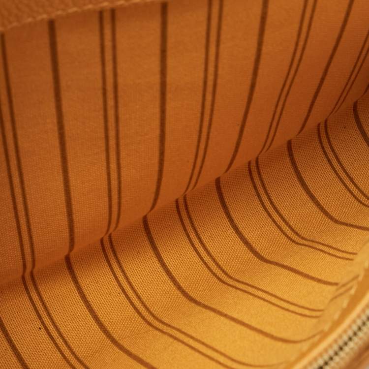 Pre Owned Louis Vuitton Mustard Monogram Empreinte Leather Fascinante Bag
