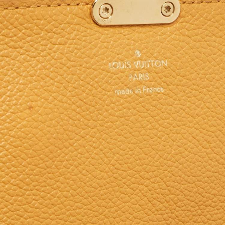 Pre Owned Louis Vuitton Mustard Monogram Empreinte Leather Fascinante Bag