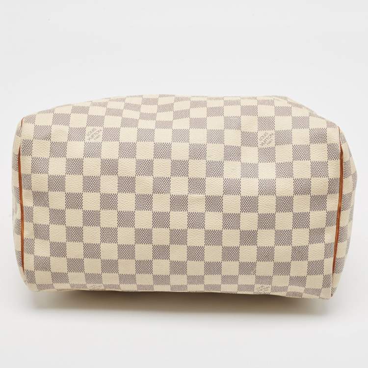 Pre Owned Louis Vuitton Damier Azure Canvas Speedy 30 Bag