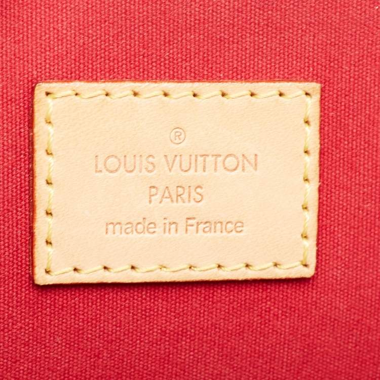 Pre Owned Louis Vuitton Pomme D’amour Monogram Vernis Alma GM Bag