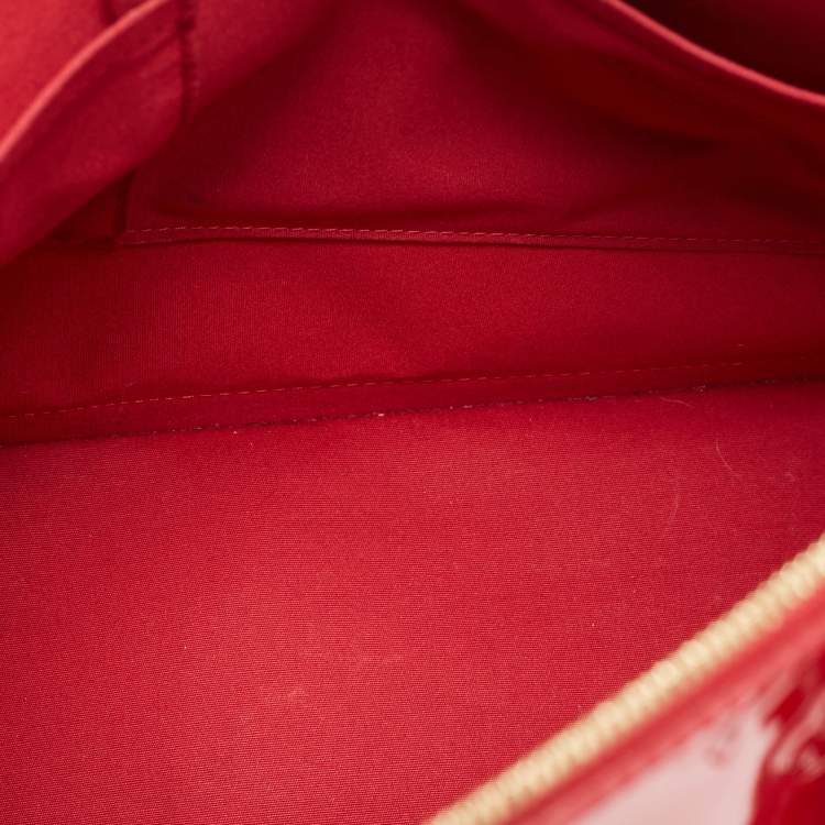Pre Owned Louis Vuitton Pomme D’amour Monogram Vernis Alma GM Bag