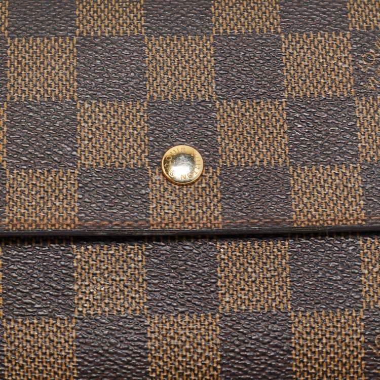 Pre Owned Louis Vuitton Damier Ebene Canvas Porte-Tresor International Wallet