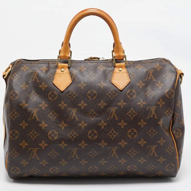 Pre Owned Louis Vuitton Monogram Canvas Speedy Bandouliere 35 Bag