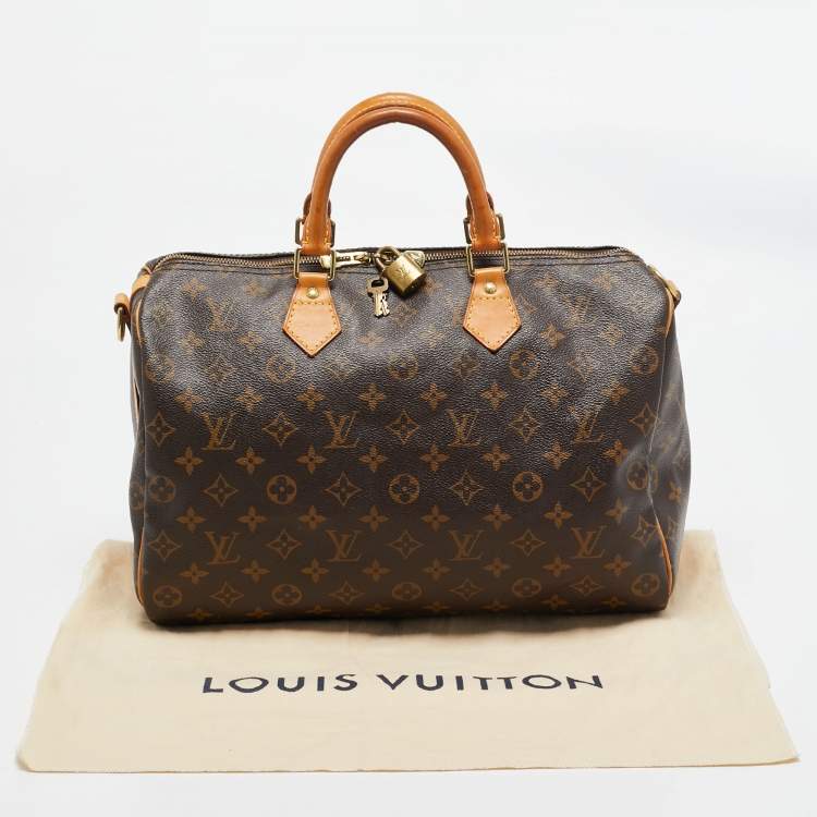 Pre Owned Louis Vuitton Monogram Canvas Speedy Bandouliere 35 Bag
