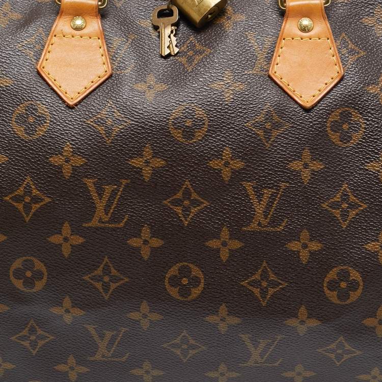 Pre Owned Louis Vuitton Monogram Canvas Speedy Bandouliere 35 Bag