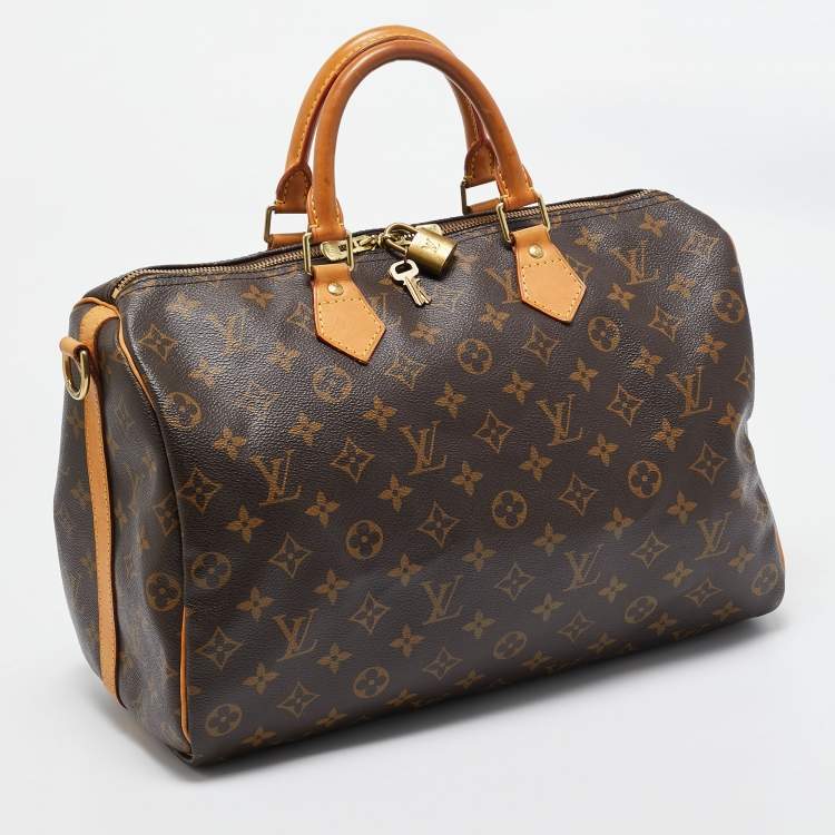 Pre Owned Louis Vuitton Monogram Canvas Speedy Bandouliere 35 Bag