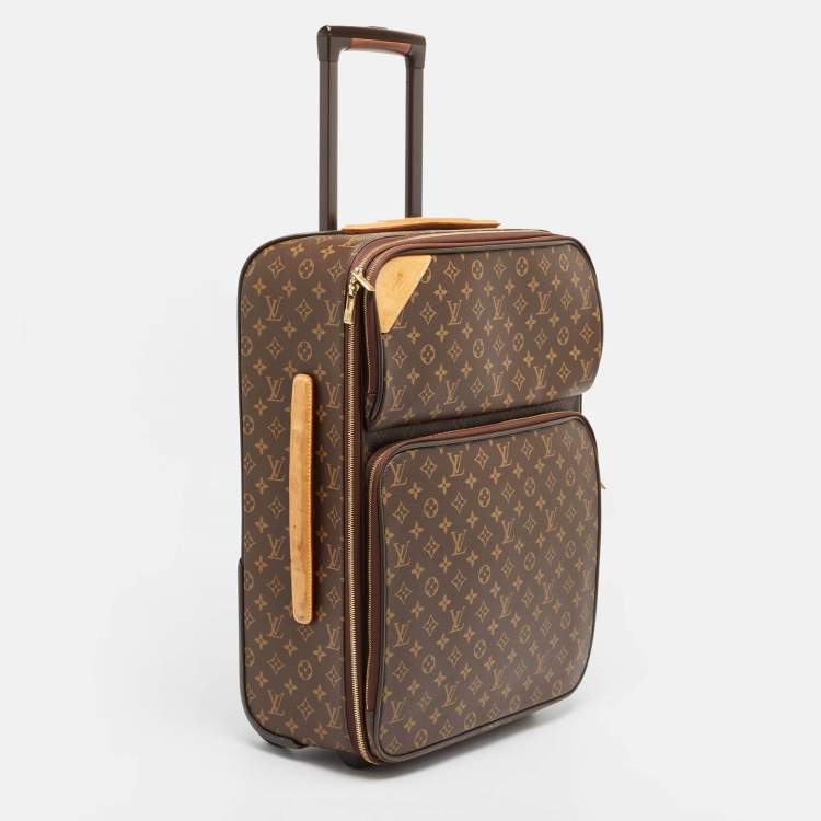 Pre Owned Louis Vuitton Monogram Canvas Business Pegase 55 Luggage