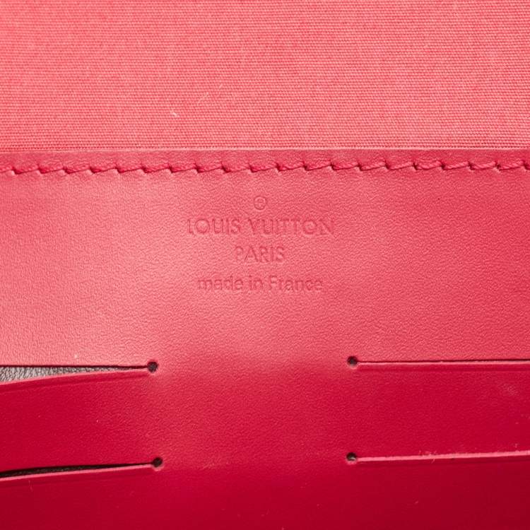 Pre Owned Louis Vuitton Indian Rose Monogram Vernis Ana Clutch Bag