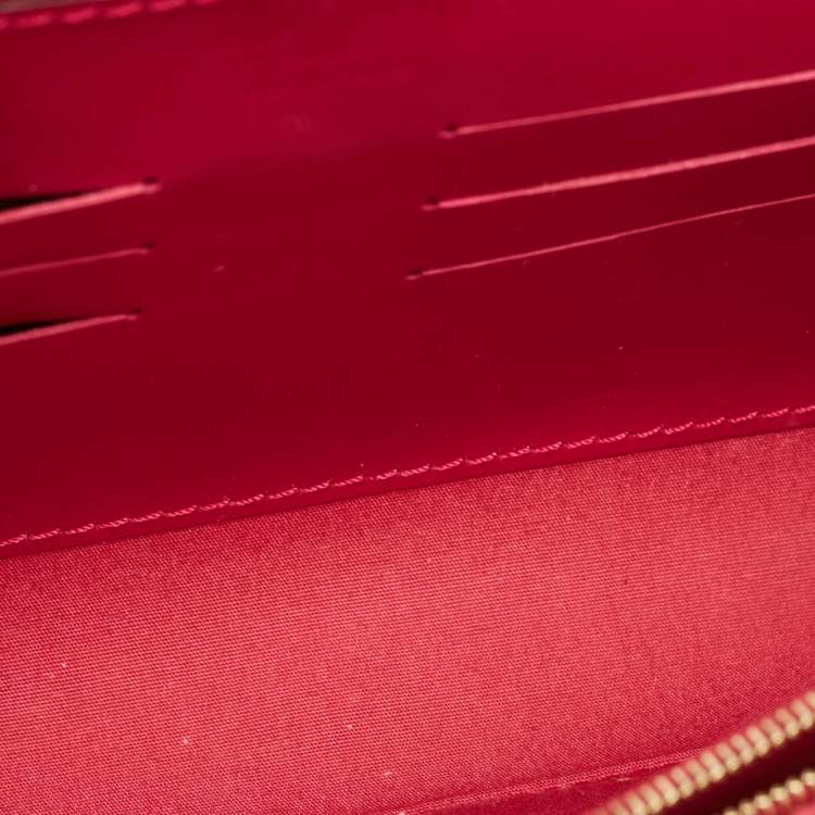 Pre Owned Louis Vuitton Indian Rose Monogram Vernis Ana Clutch Bag